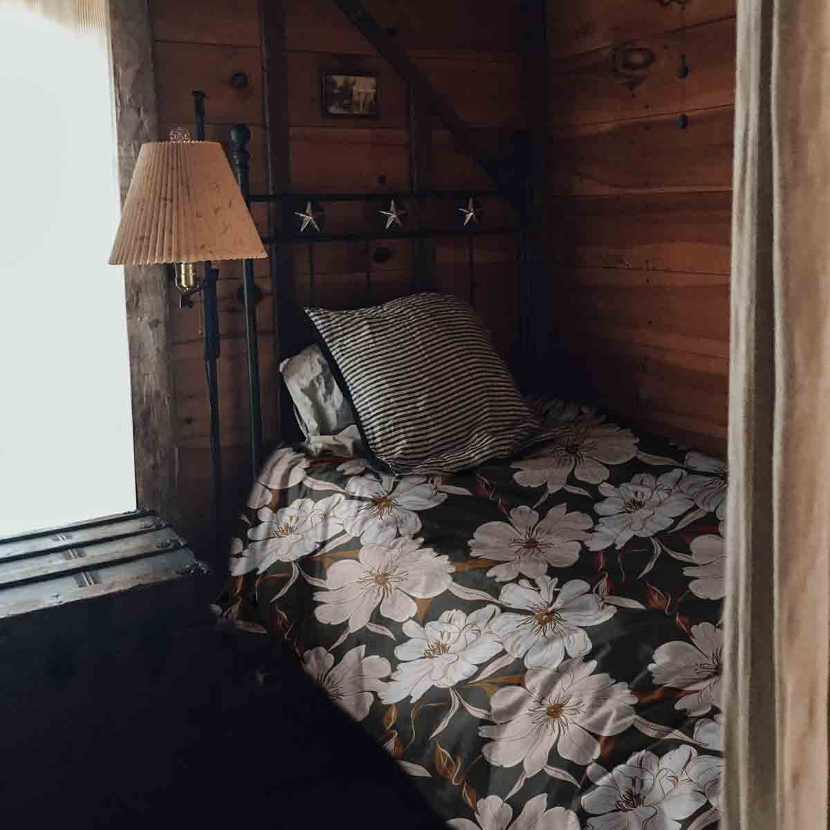 Therapy blankets bedding set with pink aster flowers