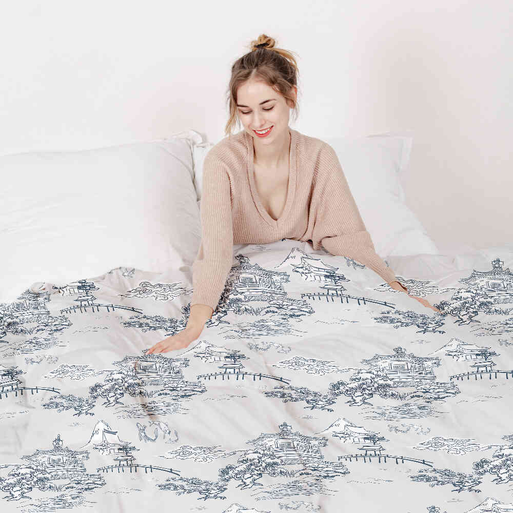 Couette thérapeutique Ensemble de literie gris muraille de Chine