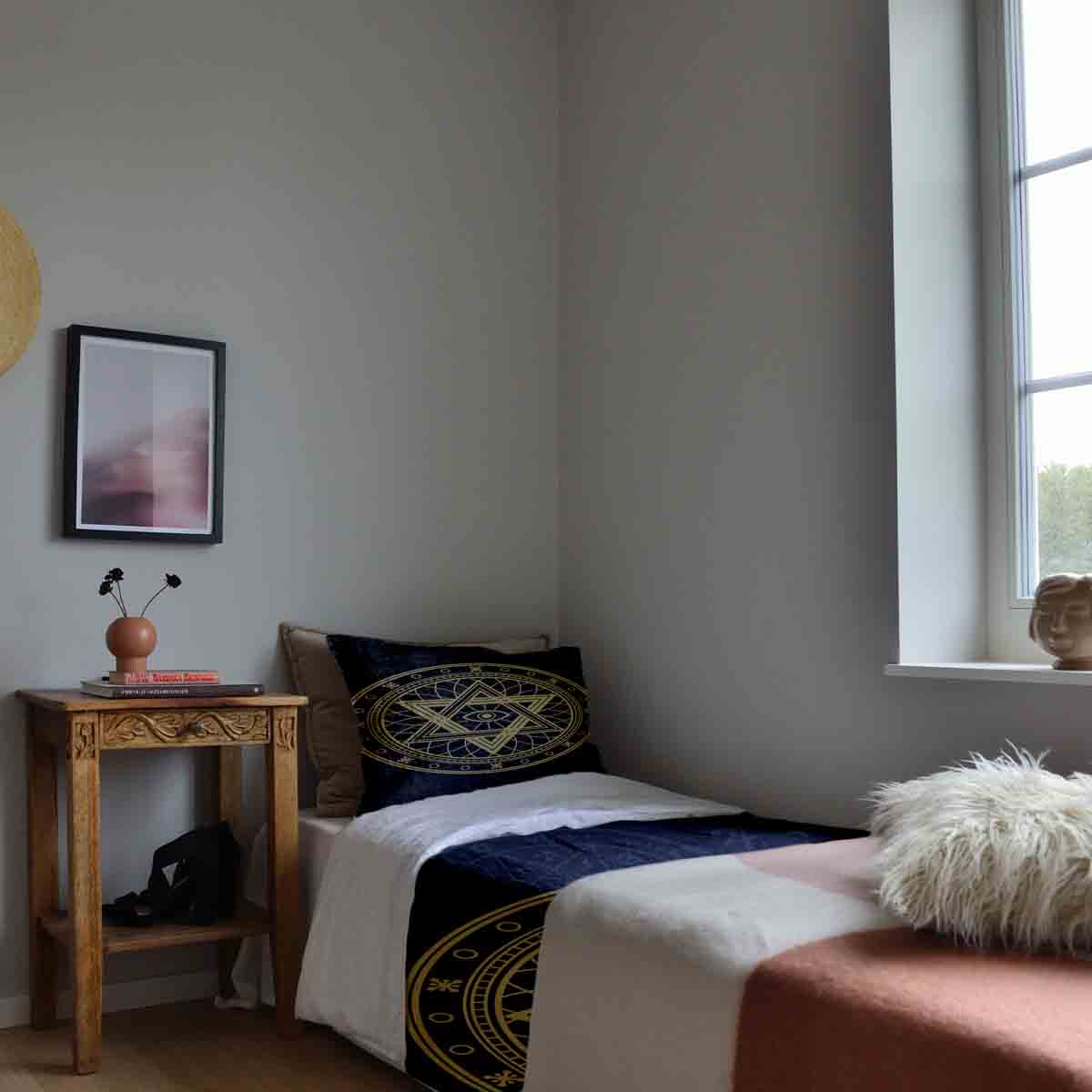 Therapy blankets bedding set star compass