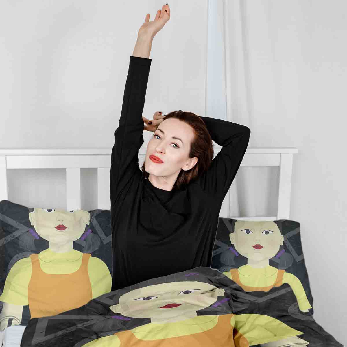 Therapy blankets bedding set red light, green light