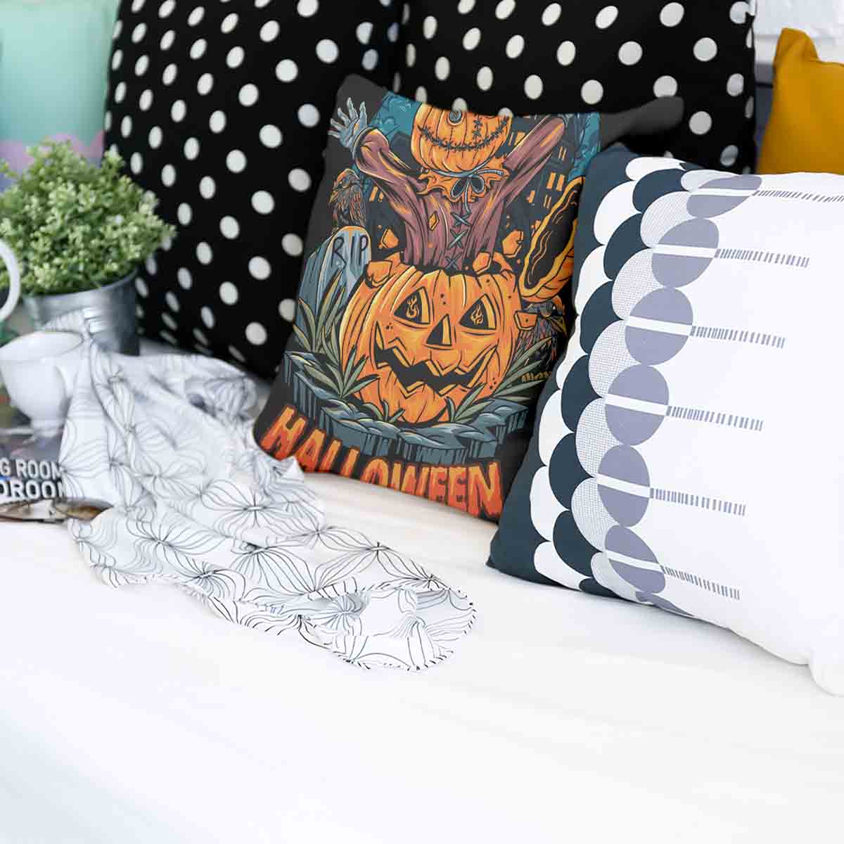 Health Pillow Halloween Pumpkin