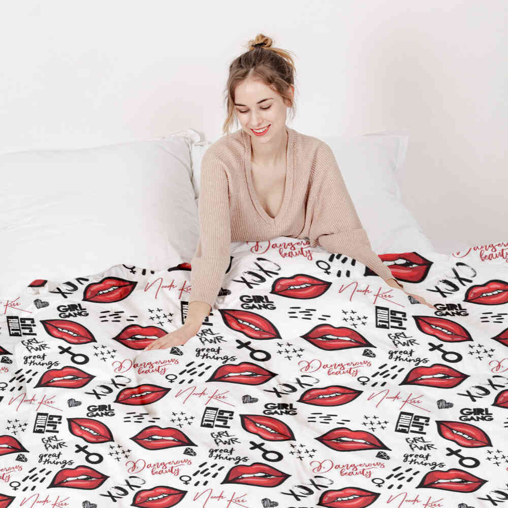 Ensemble de literie avec couverture thérapeutique XOXO