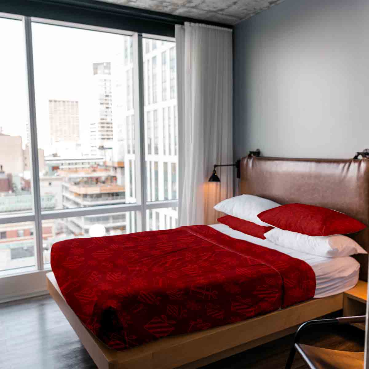 Therapy blankets bedding set red gifts