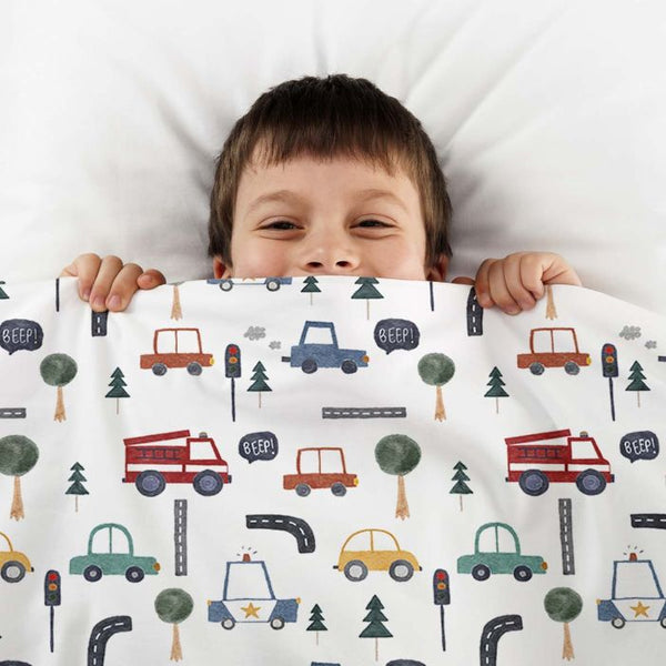 Original therapy blanket - cotton cover cars