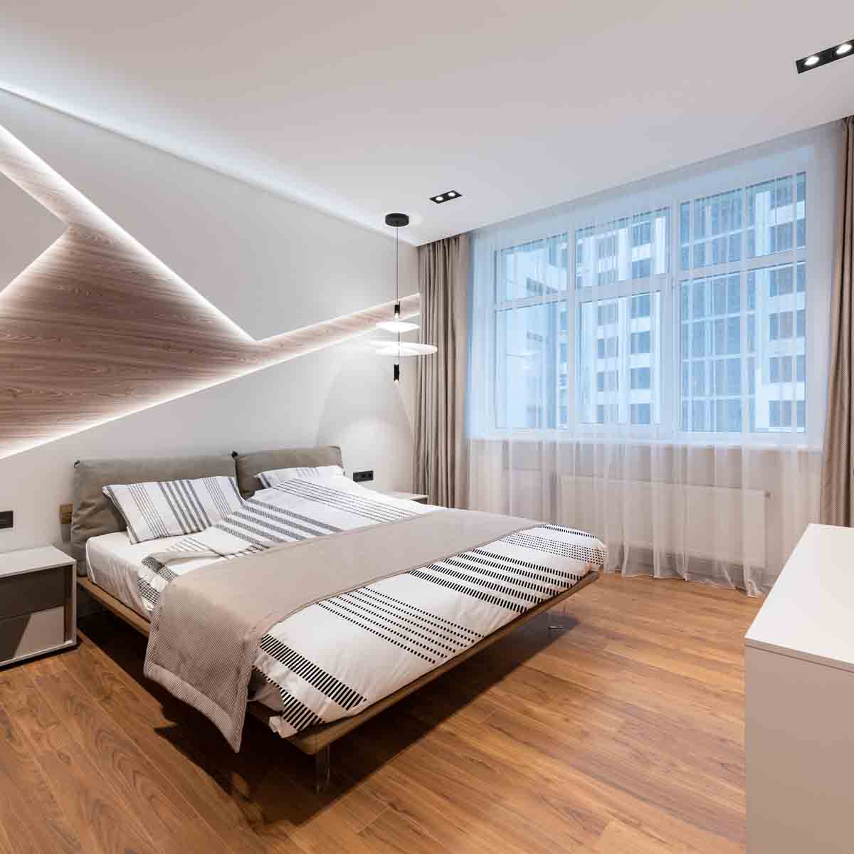 Original therapy blanket - cotton cover gray with thick and thin stripes