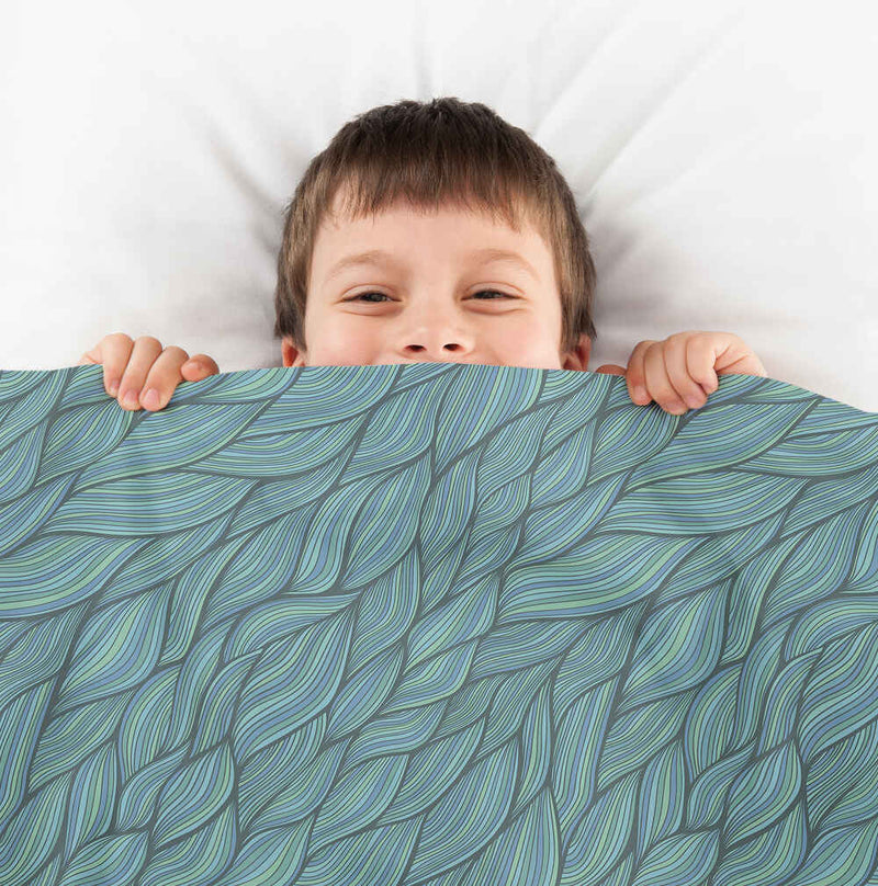 Original therapy blanket - cotton cover weave green