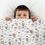 Original therapy blanket - cotton cover hot air balloon