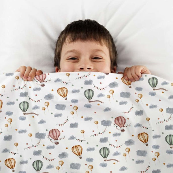 Original therapy blanket - cotton cover hot air balloon