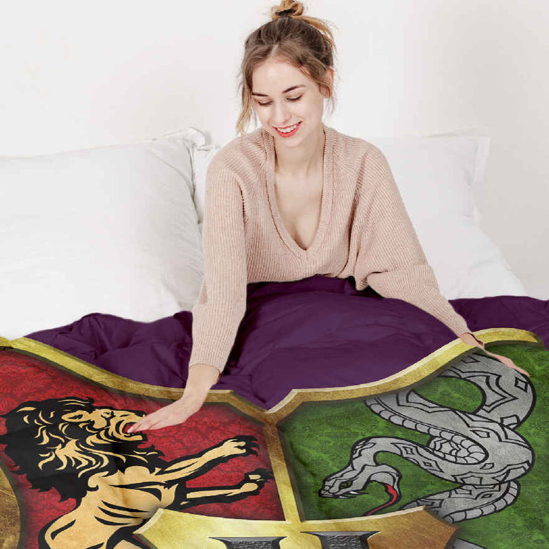 Original therapy blanket - cotton cover Hogwarts houses