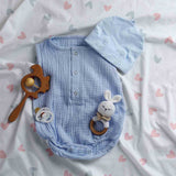Therapy blanket and bedding set, white with small hearts.