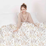 Original therapy blanket - cotton cover with delicate colorful branches