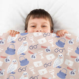 Therapy blanket and bedding set with Harry's owl.