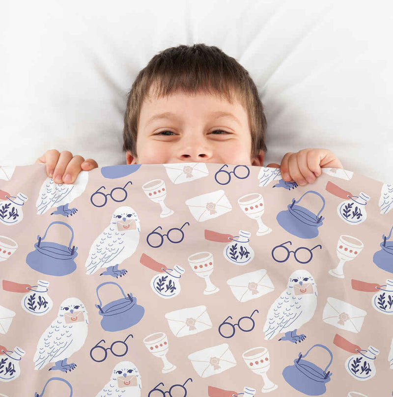 Therapy blanket and bedding set with Harry's owl.