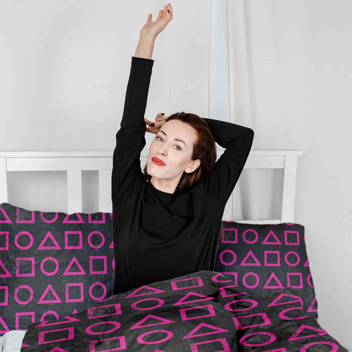 Couette de thérapie Ensemble de linge de lit Formes Dalgona