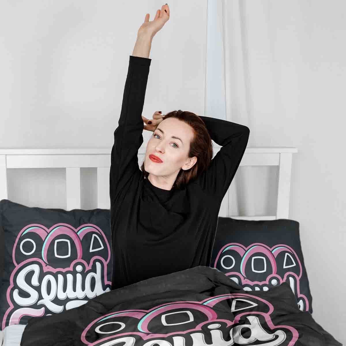 Original therapy blanket - cotton cover black Squid