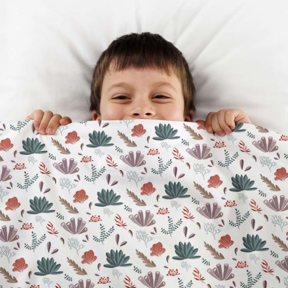 Original therapy blanket - cotton cover coral reef