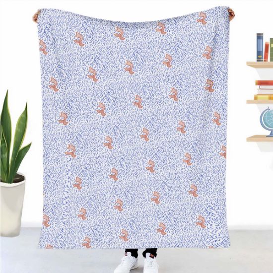 Couverture thérapeutique originale - Housse en coton Palmes