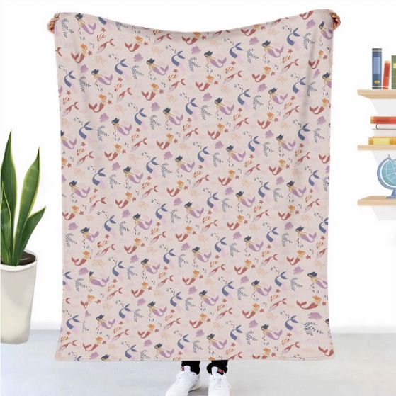 Couverture thérapeutique originale - Housse en coton sirène