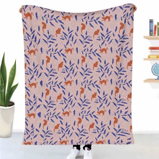 Couverture thérapeutique originale - Housse en coton Chat rouge