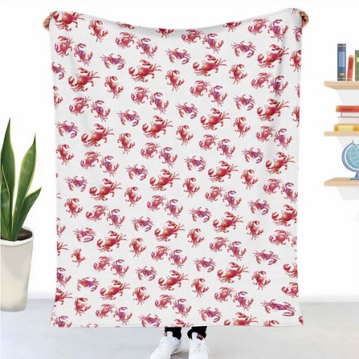 Couverture thérapeutique originale - Housse en coton Crabes
