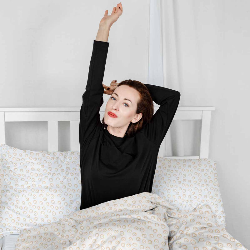 Original therapy blanket - cotton cover with orange circles